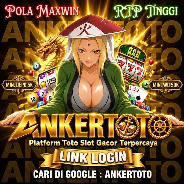 Banner Ankertoto link login dengan ilustrasi karakter berjubah hijau