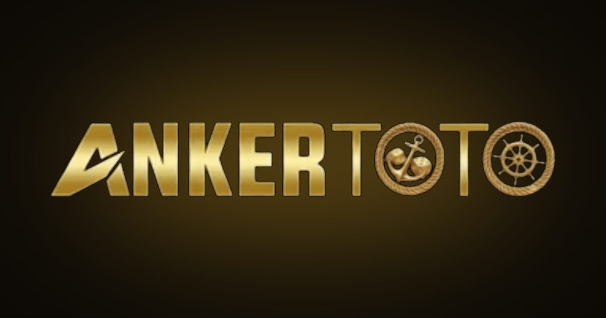 Logo Ankertoto berwarna emas di atas latar hitam
